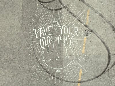 Pave Your Own Way drawing hand hand drawn illustration lettering