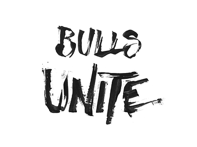 USF - Bulls Unite cola pen handmade ink lettering pen text usf
