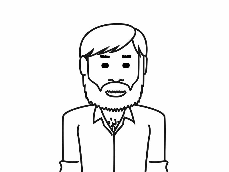 Chuck after effects animated animation beard character chuck norris motion vector