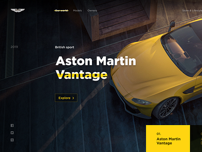 Aston Martin Web branding design logo typography ui web