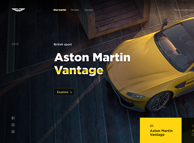 Aston Martin Web branding design logo typography ui web