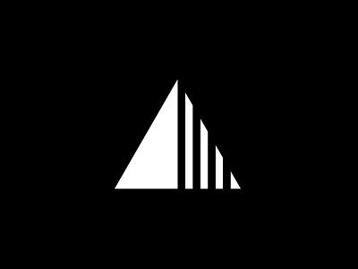 Triangle Logo Design branding design flat icon logo minimal