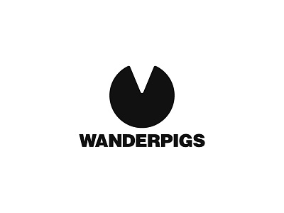 Wanderpigs logo design brand branding logo shop