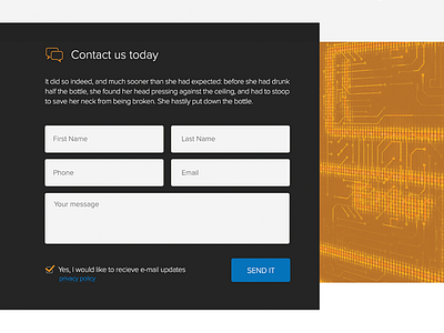 Simple contact form contact form ui ux web design