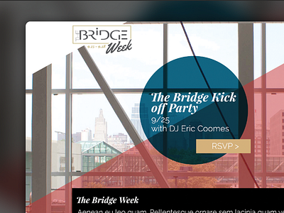 Halls- Bridge Week Microsite city fashion halls kansas kc ui ux web design