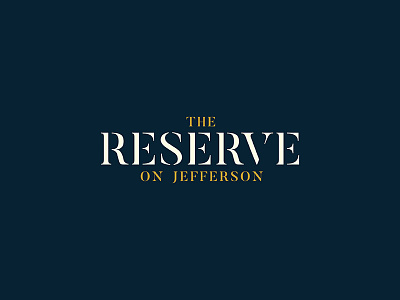The Reserve on Jefferson antiques bistro branding cafe dine kearney logo logotype shop wordmark