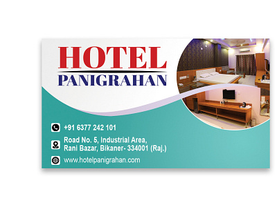 Stationary Design (Visiting Card Hotel Panigrahan)