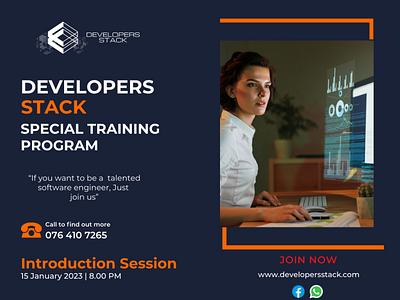 Training Program Post Creation branding design graphic design web