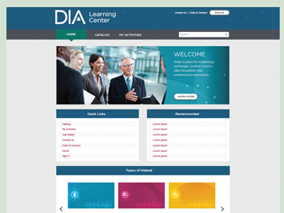 Association Learning SaaS Homepage Design association design elearning homepage jodi mossie learning saas