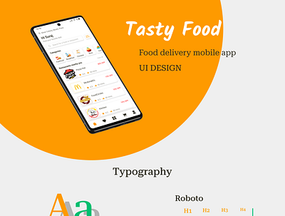 UI Design Food Delivery app logo ui