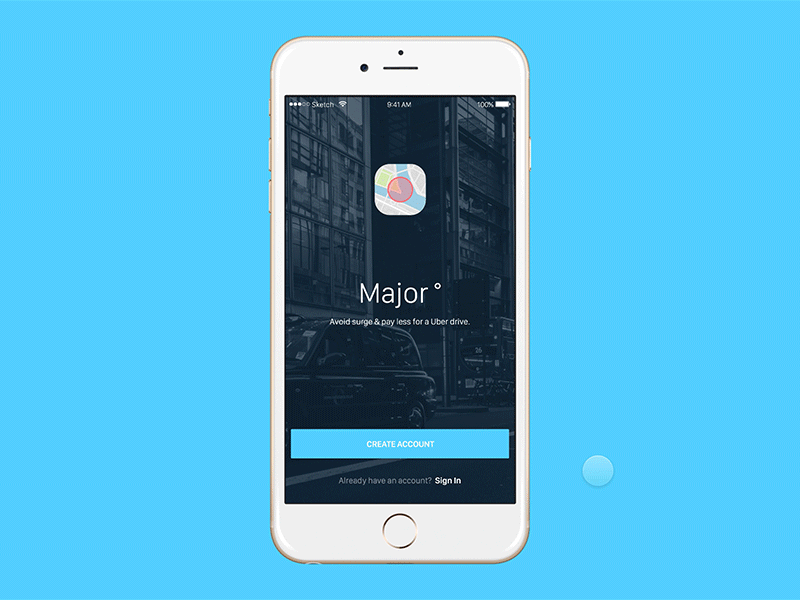 Sign in Animation register login signin button surge uber major prototype framerjs framer