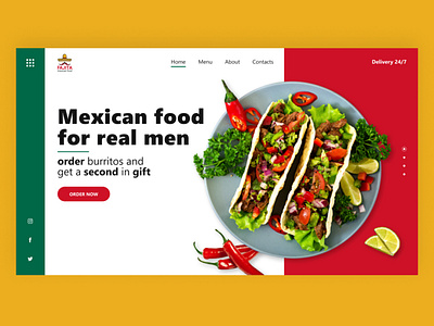 Food delivery ui ux web design website design