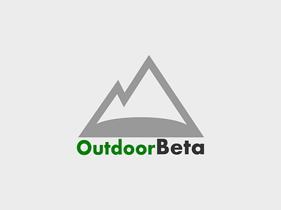 Outdoor Beta elegant logo negativespace simple