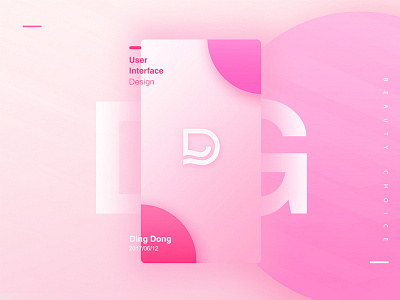Dingdong beauty circular interface pink purple ui user