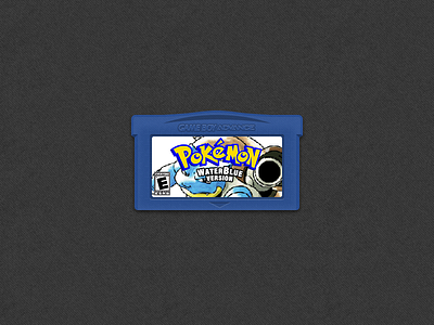 PokemonWaterBlue GBA version gameboy nintendo pokemon