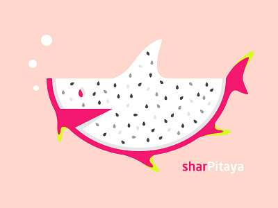Sharpitaya fish fruit fun pitaya shark