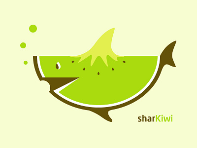 Sharkiwi fish fruit fun kiwi shark