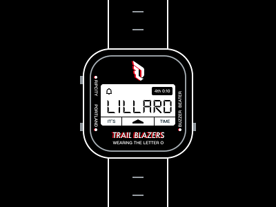 It's Lillard Time blazer lillard nba time watch