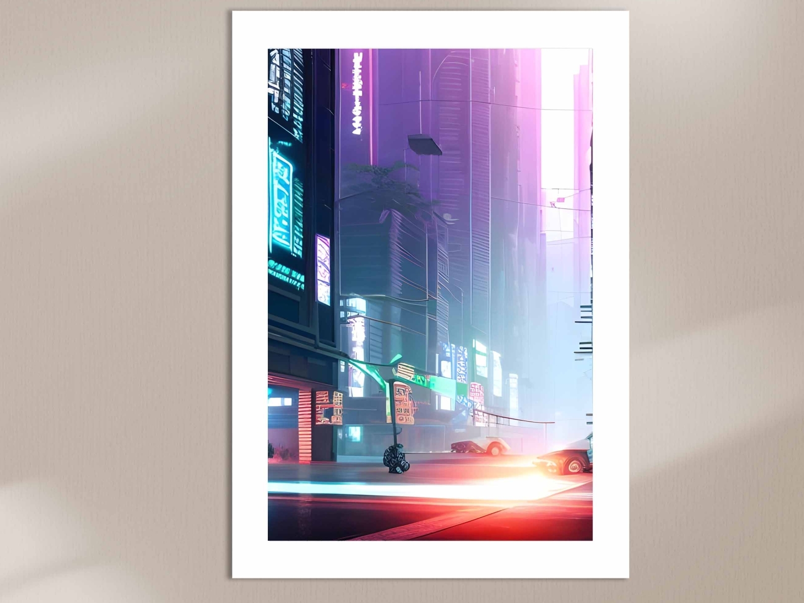 Cyberpunk city poster by Jump Stores on Dribbble