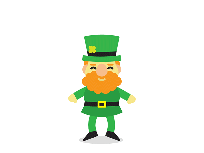 St. Patrick's Day Gif animated gif character character animation gif leprechaun looping animation looping gif st patricks st. patricks day