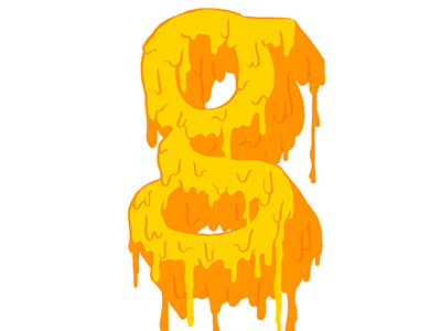 Gooey G liquid type liquid font messy font illustrated type illustration drip drippy type hand lettering g typography letter g