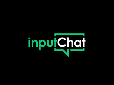 Input Chat - Logo Design chat creative design graphic design illustration logo modern