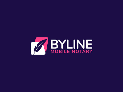 Byline Mobile Notary - Logo Design