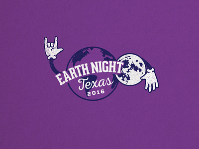 EDTX - Night agency branding design earth earthday night texas
