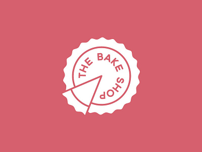 The Bake Shop badge bake bake shop logo pie shop slice stamp