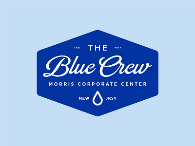 Blue Crew badge blue bluecrew design logo nj parsippany