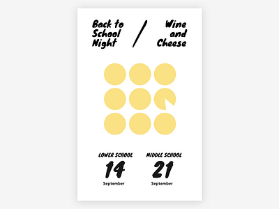 Party Poster cheese minimal poster white