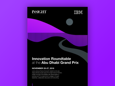 Poster: Abu Dhabi Grand Prix event minimal poster racing swiss