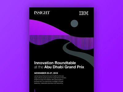 Poster: Abu Dhabi Grand Prix event minimal poster racing swiss