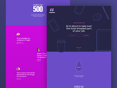 Mesmer Stealth Site illustration minimal website