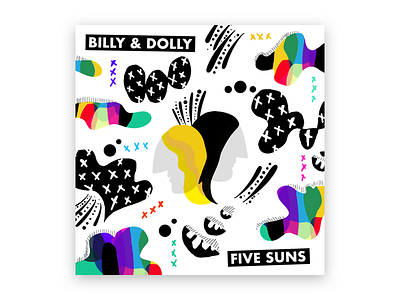 Five Suns Album Cover album cover illustration record