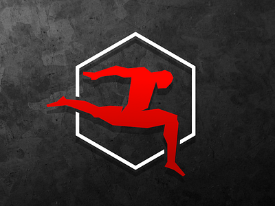 Elite Athlete's Performance athlete bold branding figure geometric graphics design hexagon human logo sports