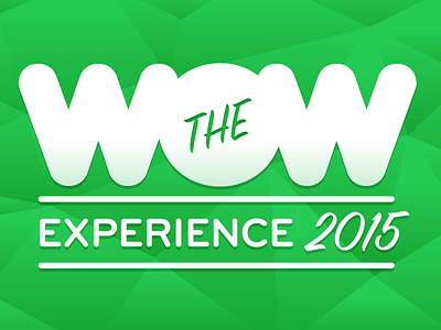 WOW Experience Logo 2015 branding bright graphic design logo non profit playful wow