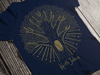Keith Johns T-Shirt band folk illustration merch shirt simple t shirt tree vector