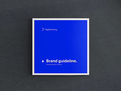 Digital Factory - Brand guideline book brand branding design guideline identity interface logo ui