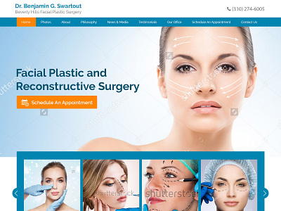 Beverly Hills Facial Plastic Surgery Website Design design ui visual design web design website design