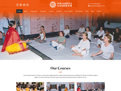 YogSadhnaAshram design ui design visual design website design