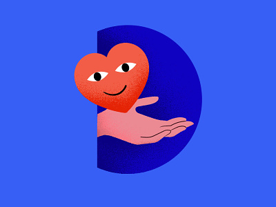 Dobro for Mail.ru charity graphic heart help illustration vector