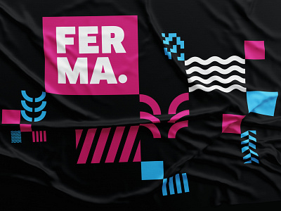 Flag Ferma branding creative design farm logo shape style