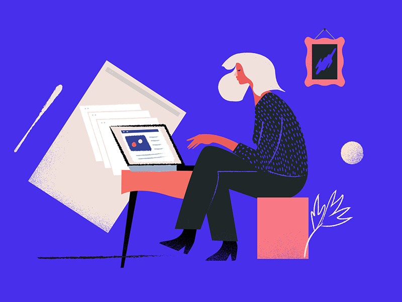 Art Dealer in search by Tamuna Gogoladze on Dribbble