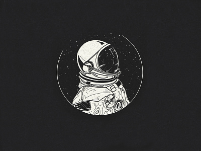 Astronaut astronaut custom design hand drawn handmade illustration space spot illustration
