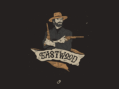 Eastwood clint cowboy eastwood hand lettering handmade illustration typography western