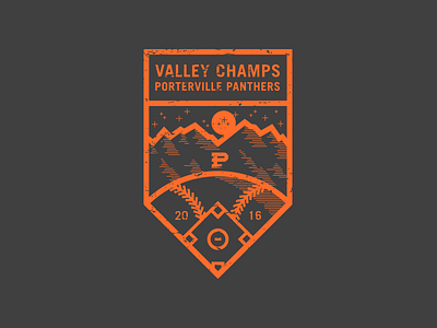 Valley Champs baseball mountain patch