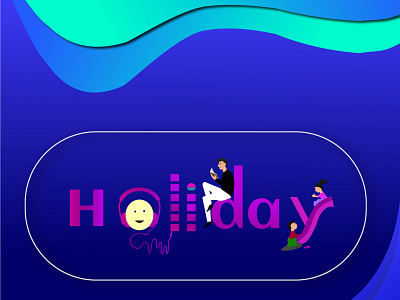 Holiday word concept design