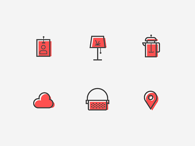 All of the Internet Things beacon cloud coffee device icon illustration iot lamp offset things web