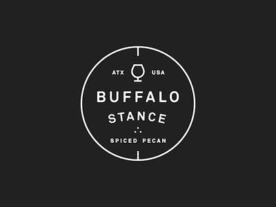 Badge akkurat badge bar bourbon buffalo drink order liquor lockup pecan spice typography whiskey